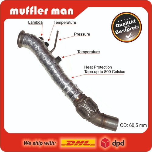 Downpipe acciaio inox bmw 520d - downpipe,